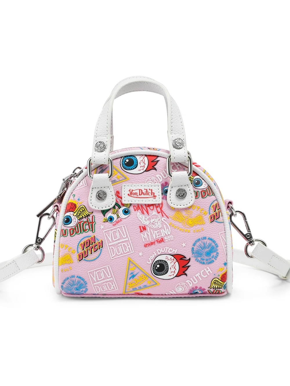 NWT Von Dutch Pink MINI BOWLING BAG - LIGHT PINK JAX